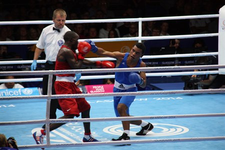 IMG_2535 - Alfonse Deireragea-boxing60kg divn-CommGames2014